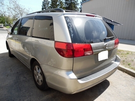 2004 TOYOTA SIENNA XLE SILVER 3.3L AT 2WD Z17699